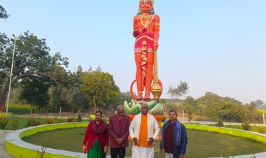 वेद भारती आश्रम दल ने दिया श्री हनुमत आश्रम का अवलोकन