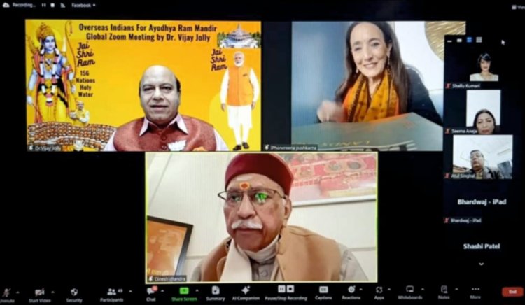 58 देशों के 95 प्रवासी नेता वर्चुअल मिटिंग से जुड़ेः डॉ. जौली