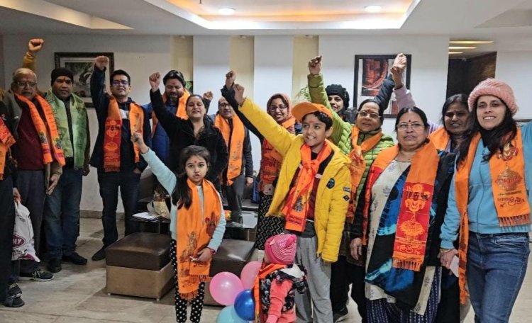 श्री राम जन्मभूमि पूजित अक्षत को लेकर नोएडा में उत्साह 