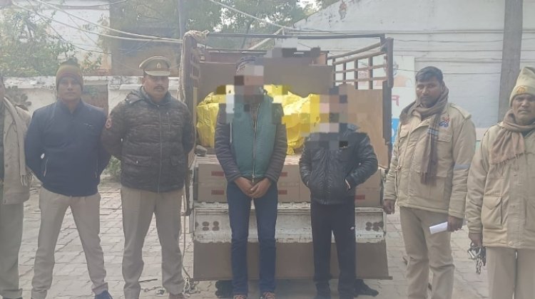 60 पेटी अवैध अंग्रेजी शराब के साथ दो अभियुक्त गिरफ्तार    