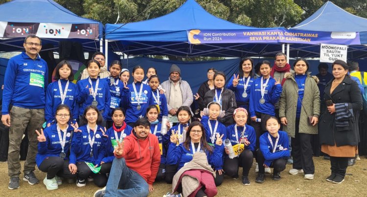 हाफ मैराथन ION कंट्रीब्यूशन रन हुई आयोजित, 3000 धावकों ने लिया हिस्सा