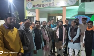 पुर्व मंत्री संगीता बलवंत के राज्य सभा सदस्य निर्वाचित होने पर भाजपाइयों ने फोड़े पटाखे मनाया जश्न