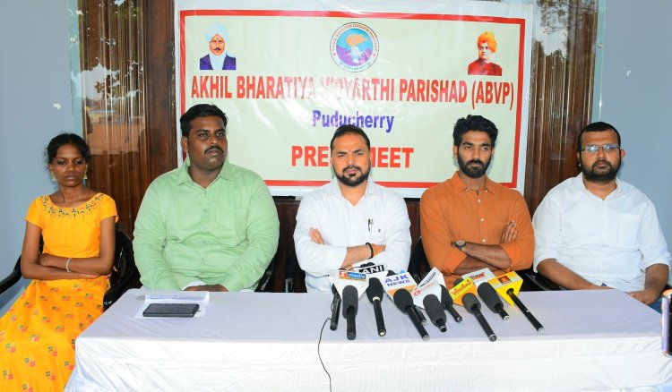 अभाविप की द्वि-दिवसीय केन्द्रीय कार्यसमिति बैठक पुडुचेरी में 27-28 फरवरी को होगी आयोजित