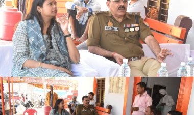 सुरक्षा व्यव्स्था का जायजा लेने महाहार धाम पहुंचें डीएम एसपी