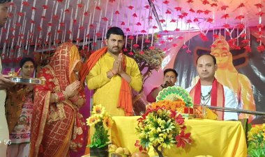 कथा के चौथे दिन उमड़ पड़ी मातृ शक्तियों की भीड़ कागभुशुण्डि की कथा सुन हुई मंत्र मुग्ध