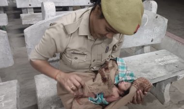 चौकी पर लावारिश पड़ी मिली नवजात बच्ची