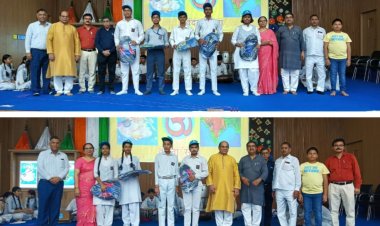 'हमारे विद्यार्थी - हमारा गौरव' भाव राव देवरस विद्यालय में मेधावी छात्र-छात्राओ को किया गया सम्मानित