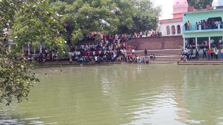 महाहर धाम के पोखरे में डूबने से अधेड़ की मौत