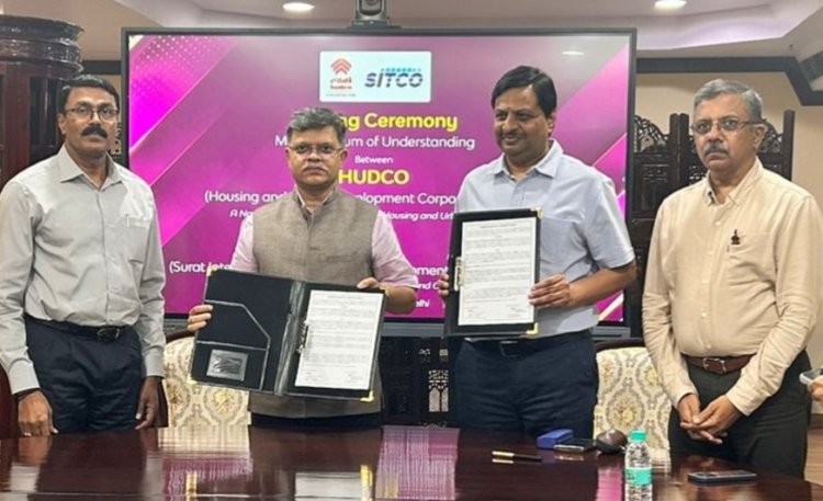 Signing of Memorandum of Understanding for Housing and Urban Development Corporation Ltd and Surat Integrated Transportation Development Corporation Ltd