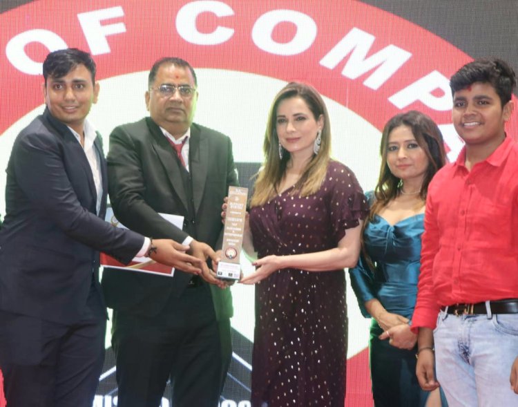 ईटार विजन ऑफ़ इंडिया के फाउंडर करनारामजी माली बेस्ट क्वालिटी मोबाइल एक्सेसरी ब्रांड अवार्ड से हुए सम्मानित