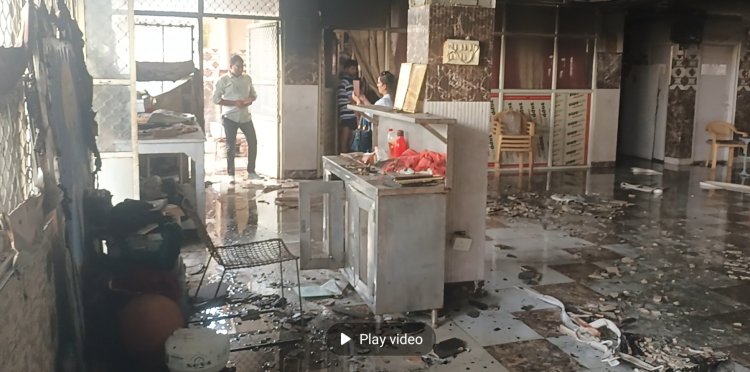 अंतर्यामी सत्संग भवन में लगी आग, लाखों का माल जलकर खाक