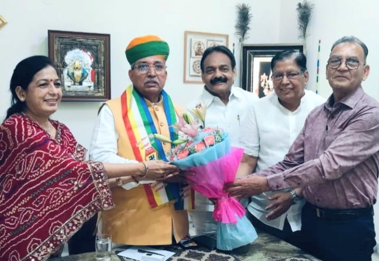 जैन श्वेताम्बर तेरापंथी सभा ने अर्जुनराम मेघवाल को दी जीत  की बधाई