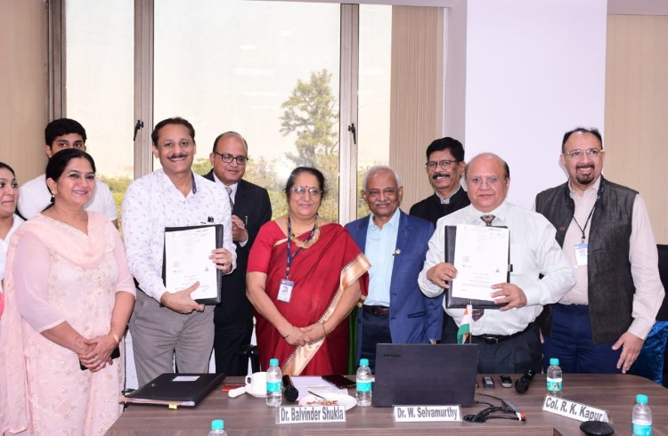 किसानों के लाभ हेतु एमिटी के वैज्ञानिक डा अमित खरकवाल द्वारा विकसित तकनीक का हुआ उद्योग को हंस्तातरण