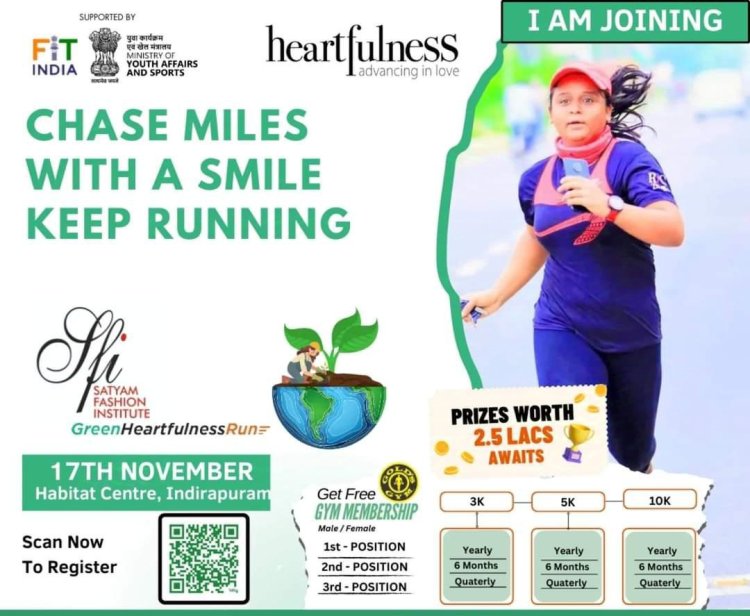 Heartfulness Institute and Satyam Fashion Institute Present the Green Heartfulness Run 2024