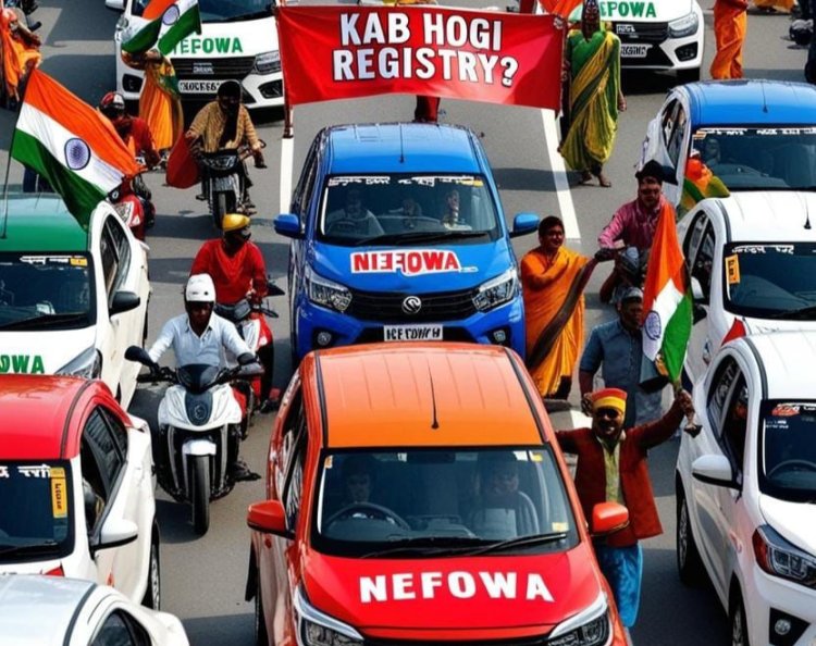 विशाल कार-बाइक रैली निकालकर रजिस्ट्री और घरों की मांग को सरकार के सामने रखा