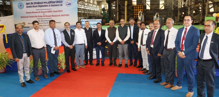 Steel-Cutting’ of a ‘Cutting-Edge’ Research Vessel for NCPOR, MoES