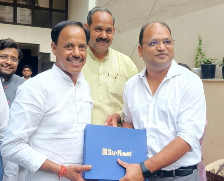 एनएचआरएफ के अध्यक्ष निखिल सिंघल ने नवनियुक्त महानगर अध्यक्ष  से की शिष्टाचार भेंट