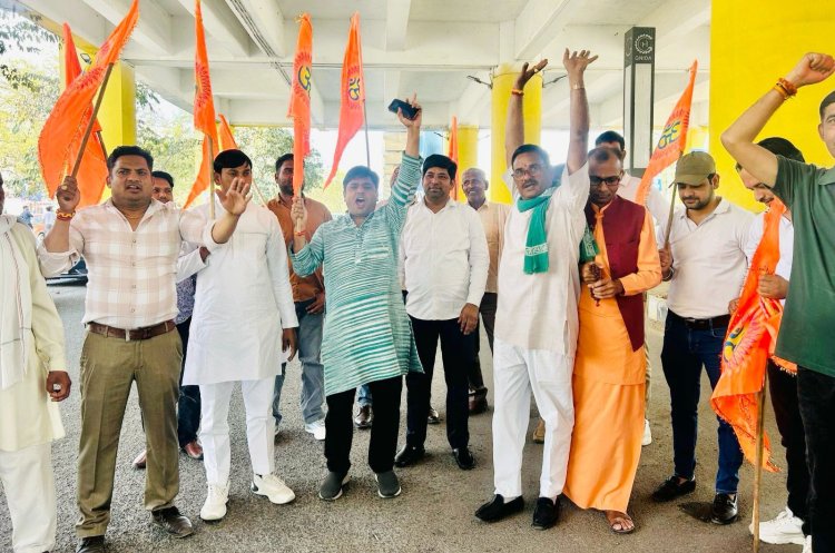 श्री राजपूत करणी सेना नही कर पाई रामजीलाल सुमन का पुतला दहन