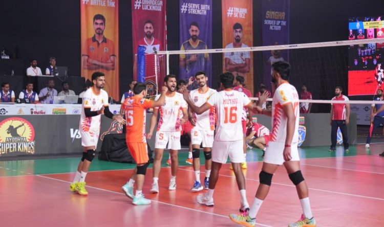 प्रो वॉलीबॉल लीग : तीसरे दिन के मुकाबलों में लखनऊ टाइगर्स और काशी वारीयर्स की जीत हासिल