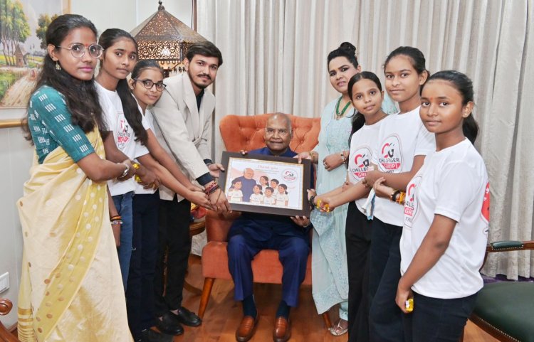 चैलेंजर्स ग्रुप ने देश के 14वें राष्ट्रपति रामनाथ कोविंद से भेंट कर दिया पर्यावरण संरक्षण का संदेश