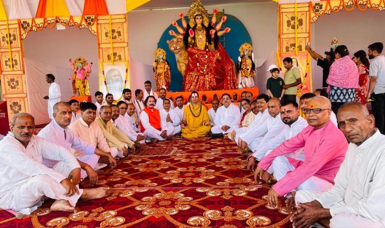 महर्षी नगर में दुर्गा पूजा एवं रामलीला मंचन शुरू