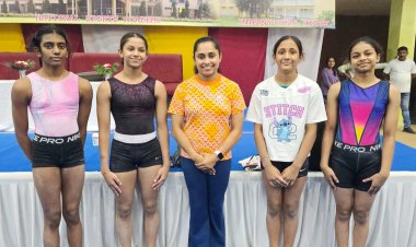 सब जूनियर नेशनल गेम्स में जिले के चार जिमनास्टो का चयन