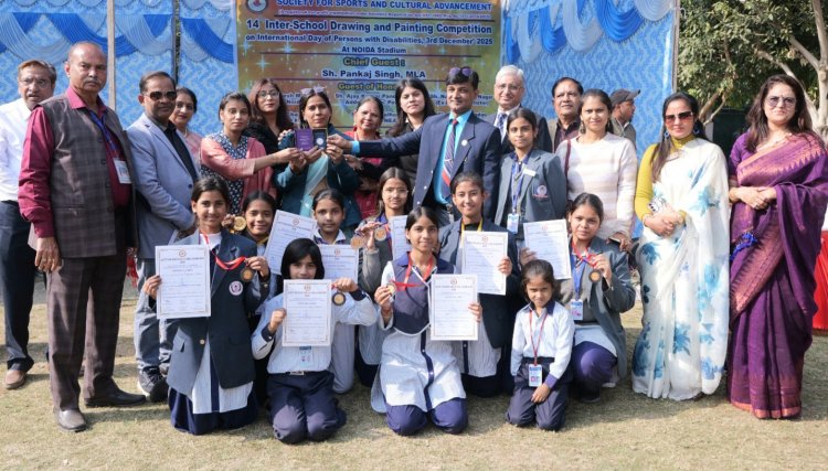 SSCA इंटर स्कूल ड्राइंग कंपीटिशन में महामाया स्कूल ने जीते 7 मेडल, मिला चांदी का सिक्का