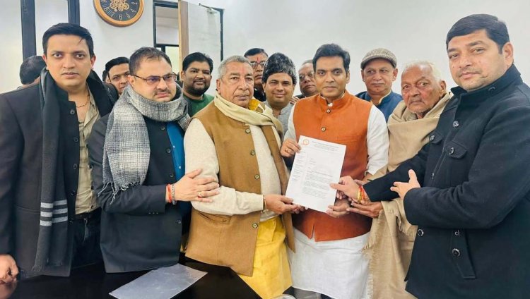 भंगेल - सलारपुर की मांगो को लेकर विधायक को सौंपा ज्ञापन - नोवरा