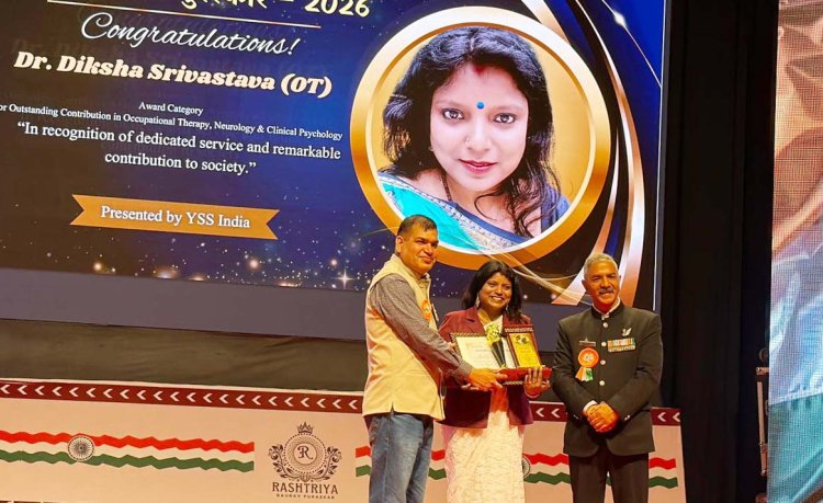 नोएडा की डॉ. दीक्षा को जयपुर में राष्ट्रीय गौरव पुरस्कार–2026 से सम्मानित