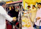 संतुष्टि सेवा फाउंडेशन ने किया शरबत वितरण