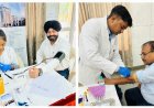 नोएडा पंजाबी समाज एवं आरडब्ल्यूए-55 के संयुक्त तत्वावधान में लगा निःशुल्क स्वास्थ्य जांच शिविर