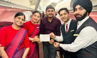 35,000 फीट की ऊंचाई पर मिला चैलेंजर्स ग्रुप के संस्थापक प्रिंस शर्मा को प्रशंसा पत्र