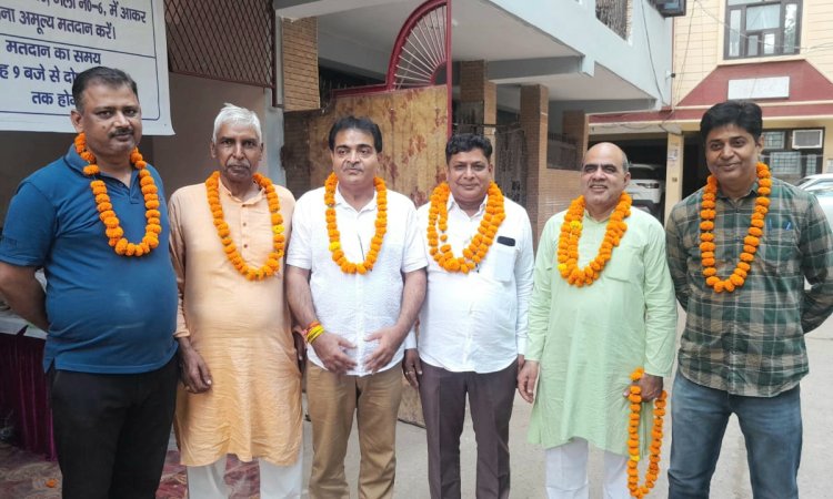 हिंडन विहार RWA चुनाव निर्विरोध संपन्न, मनोज कुमार अध्यक्ष - भीम सिंह महासचिव नियुक्त 