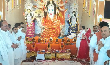 महर्षी नगर में दुर्गा पूजा एवं रामलीला मंचन शुरू