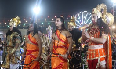 रावण द्वारा शिव स्तुति, चंद्रहास तलवार का गिरना, रावण वध मंचन हुआ। 