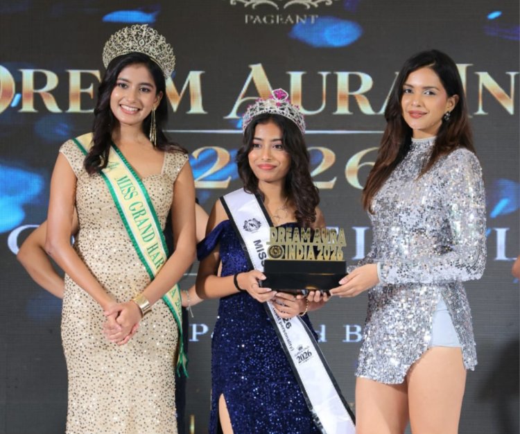 Shiny Thompson won the titles of Miss Teen Andhra Pradesh and Miss Teen Dream Aura India 2026 (Best Personality)