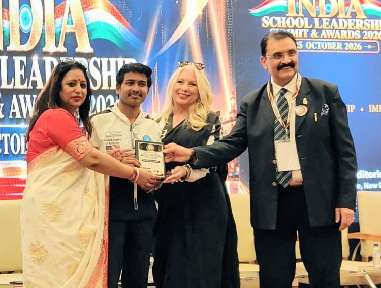 प्रखर विश्वकर्मा हुए 'भारतीय युवा प्रशिक्षक' के रूप में सम्मानित, 40 से अधिक देशों के बच्चों तक पहुँचा रहे अंतरिक्ष विज्ञान की शिक्षा